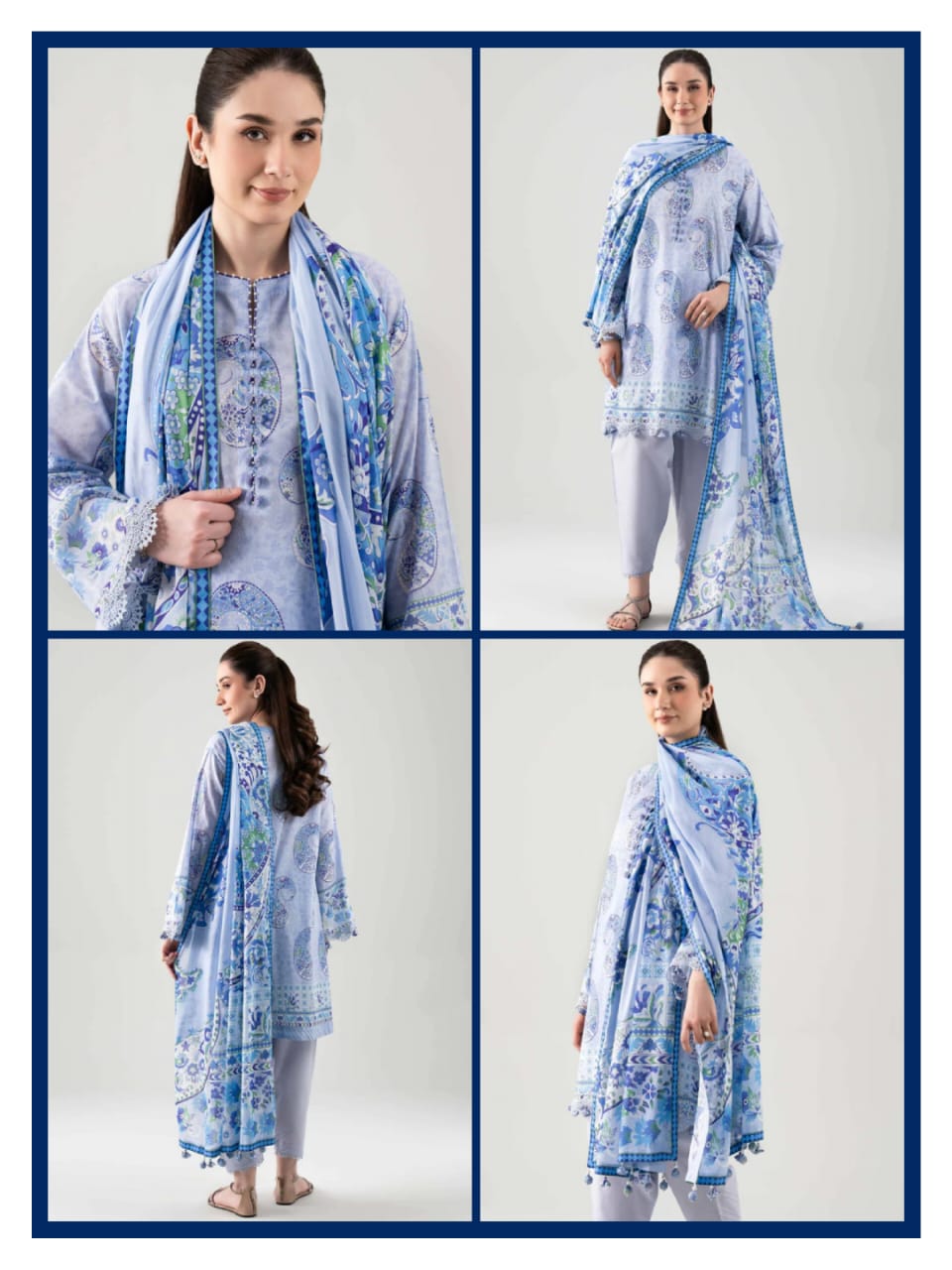Nishat 3-Pieces Digital Printed Lawn 20 PCS Set