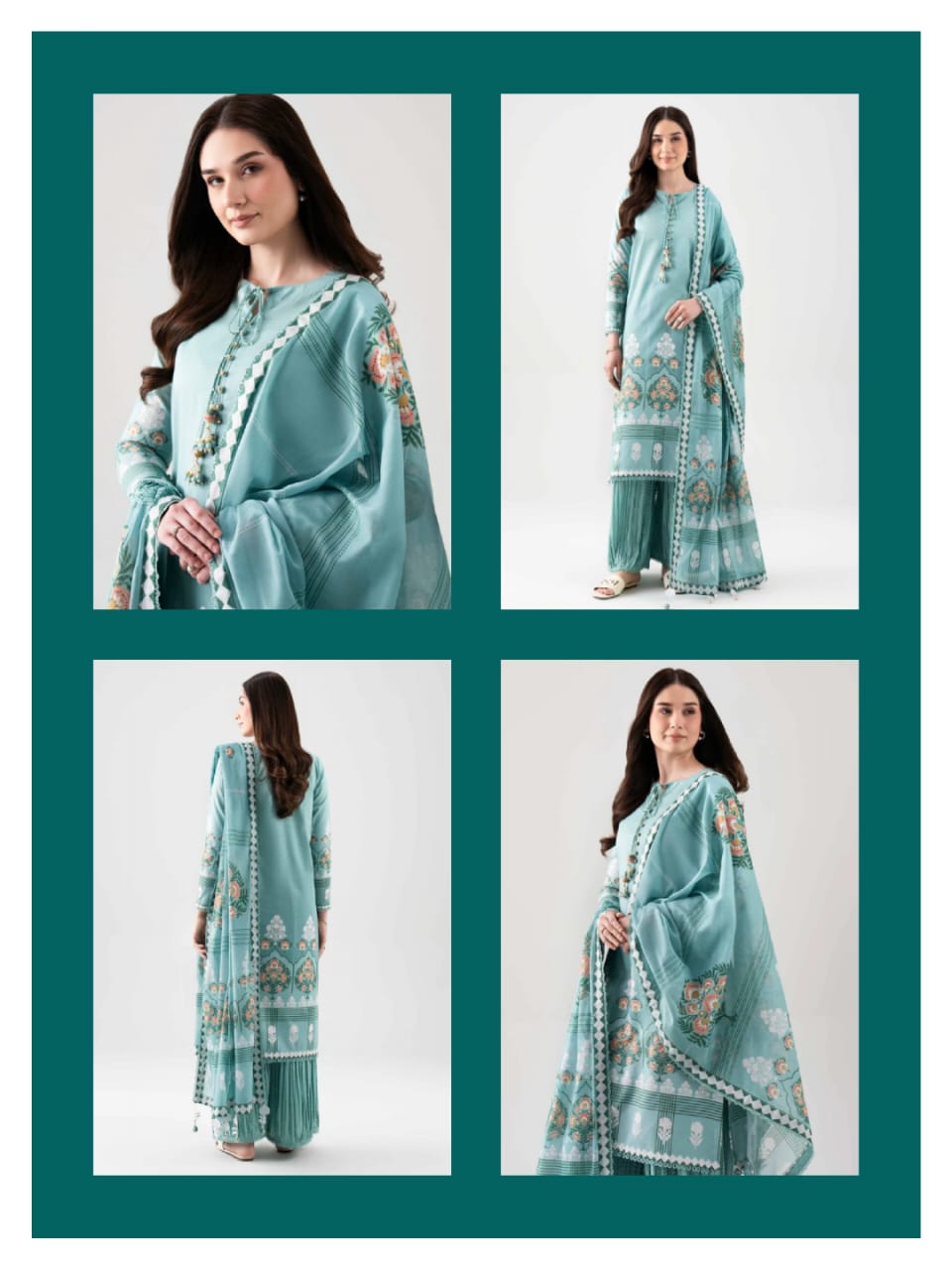 Nishat 3-Pieces Digital Printed Lawn 20 PCS Set