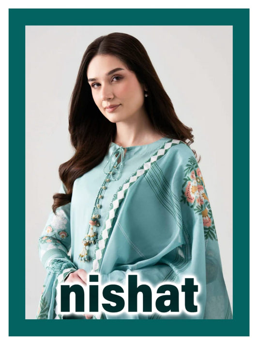 Nishat 3-Pieces Digital Printed Lawn 20 PCS Set