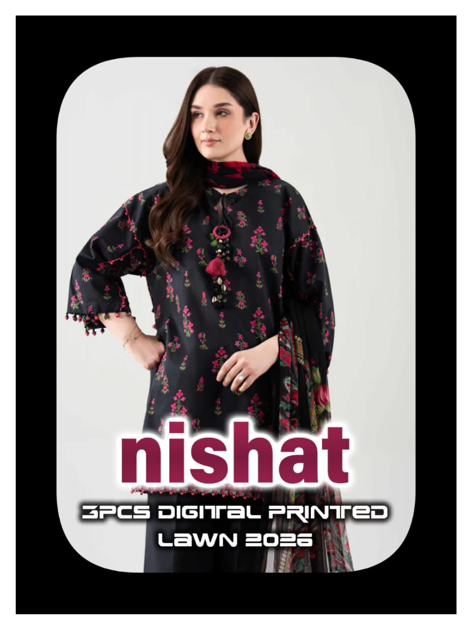 Nishat 3-Pieces Digital Printed Lawn 20 PCS Set