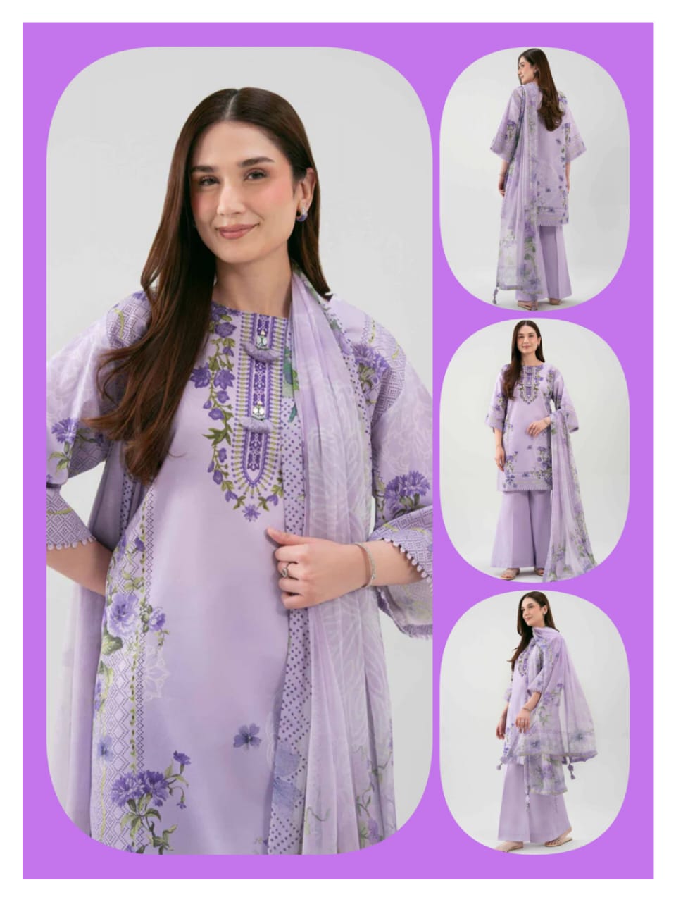 Nishat 3-Pieces Digital Printed Lawn 20 PCS Set