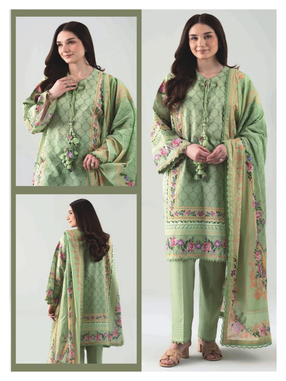 Nishat 3-Pieces Digital Printed Lawn 20 PCS Set