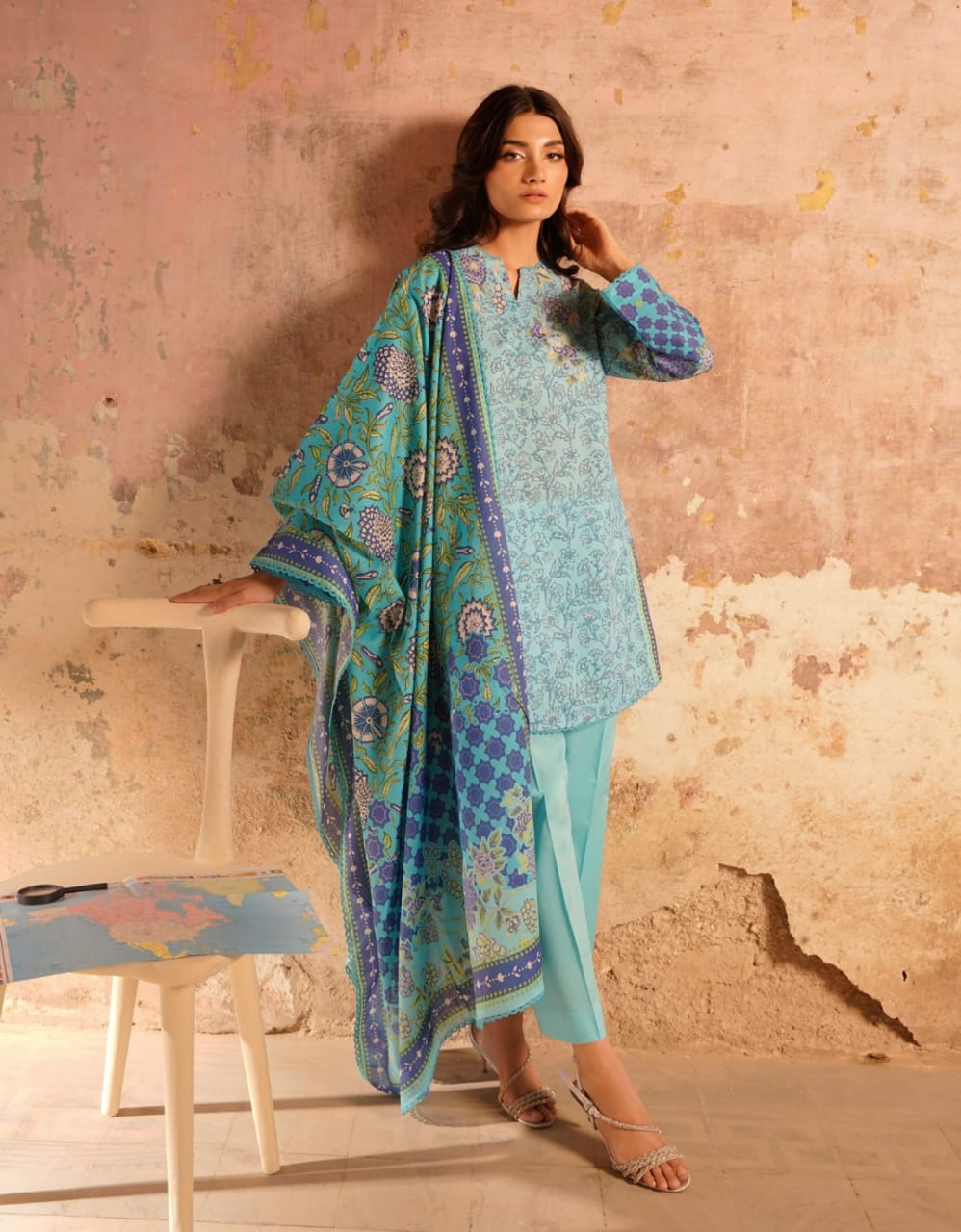 Sahar By Saya 3-Pieces Digital Printed Lawn 10 PCS Set.