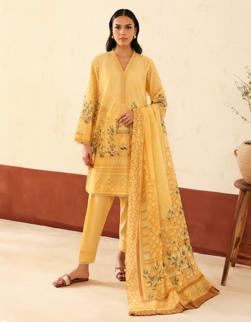 Sahar By Saya 3-Pieces Digital Printed Lawn 10 PCS Set.