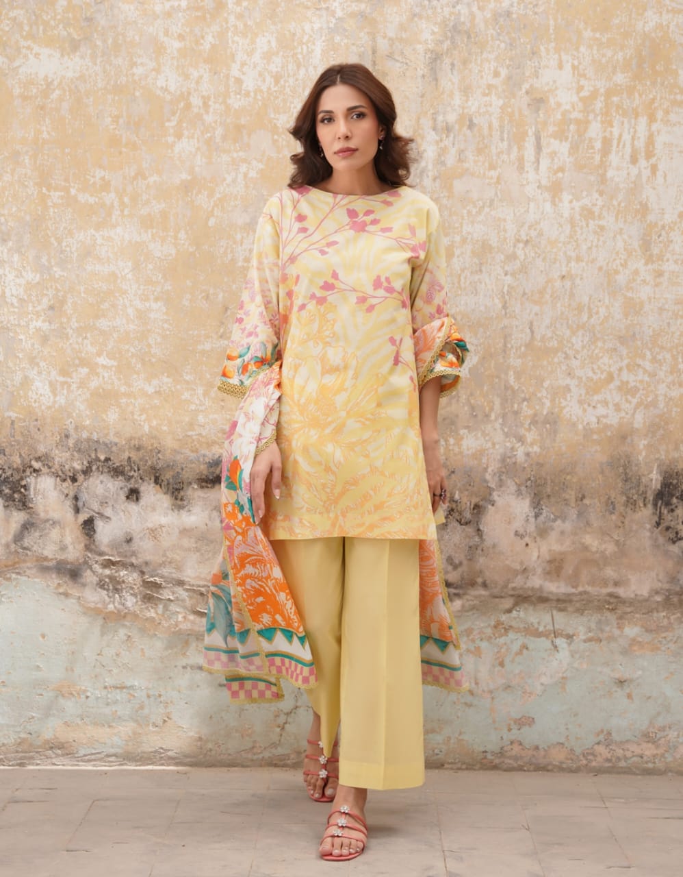 Sahar By Saya 3-Pieces Digital Printed Lawn 10 PCS Set.
