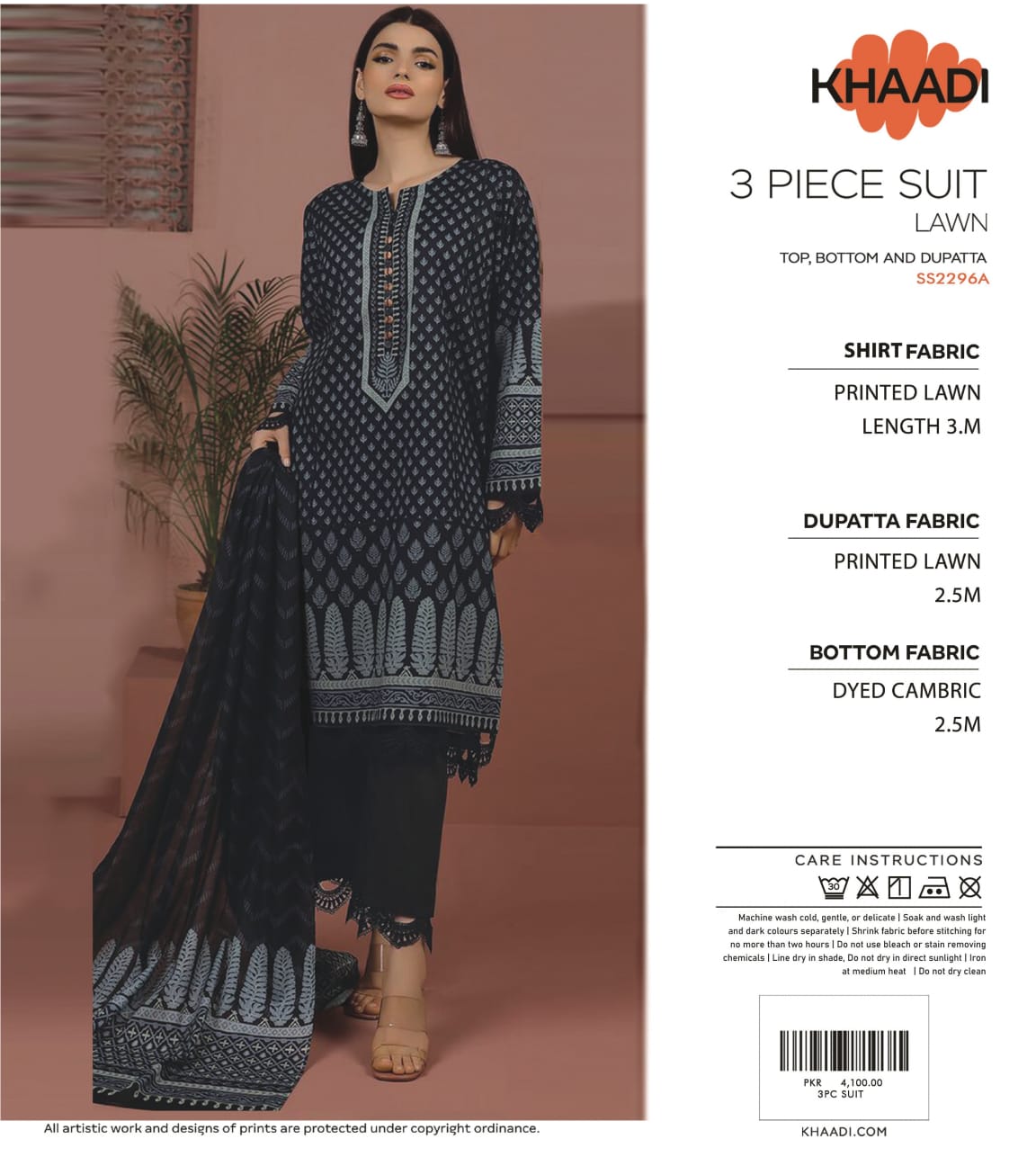 Khaadi Collections 3 peices Lawn Digital Printed, 10 Pcs Set