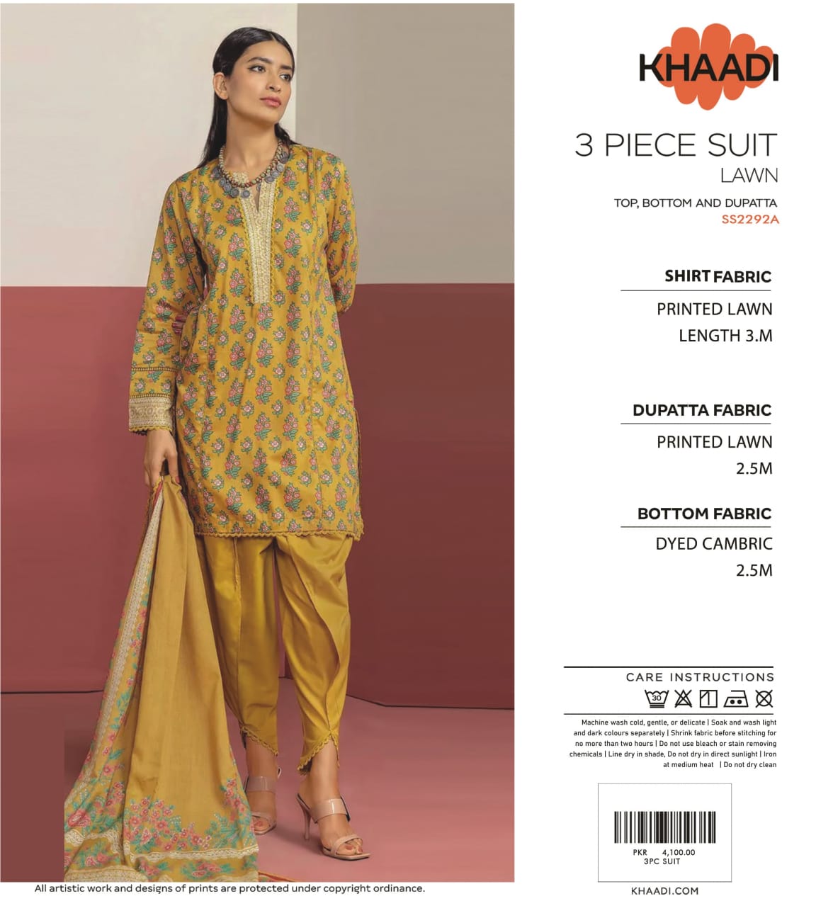 Khaadi Collections 3 peices Lawn Digital Printed, 10 Pcs Set
