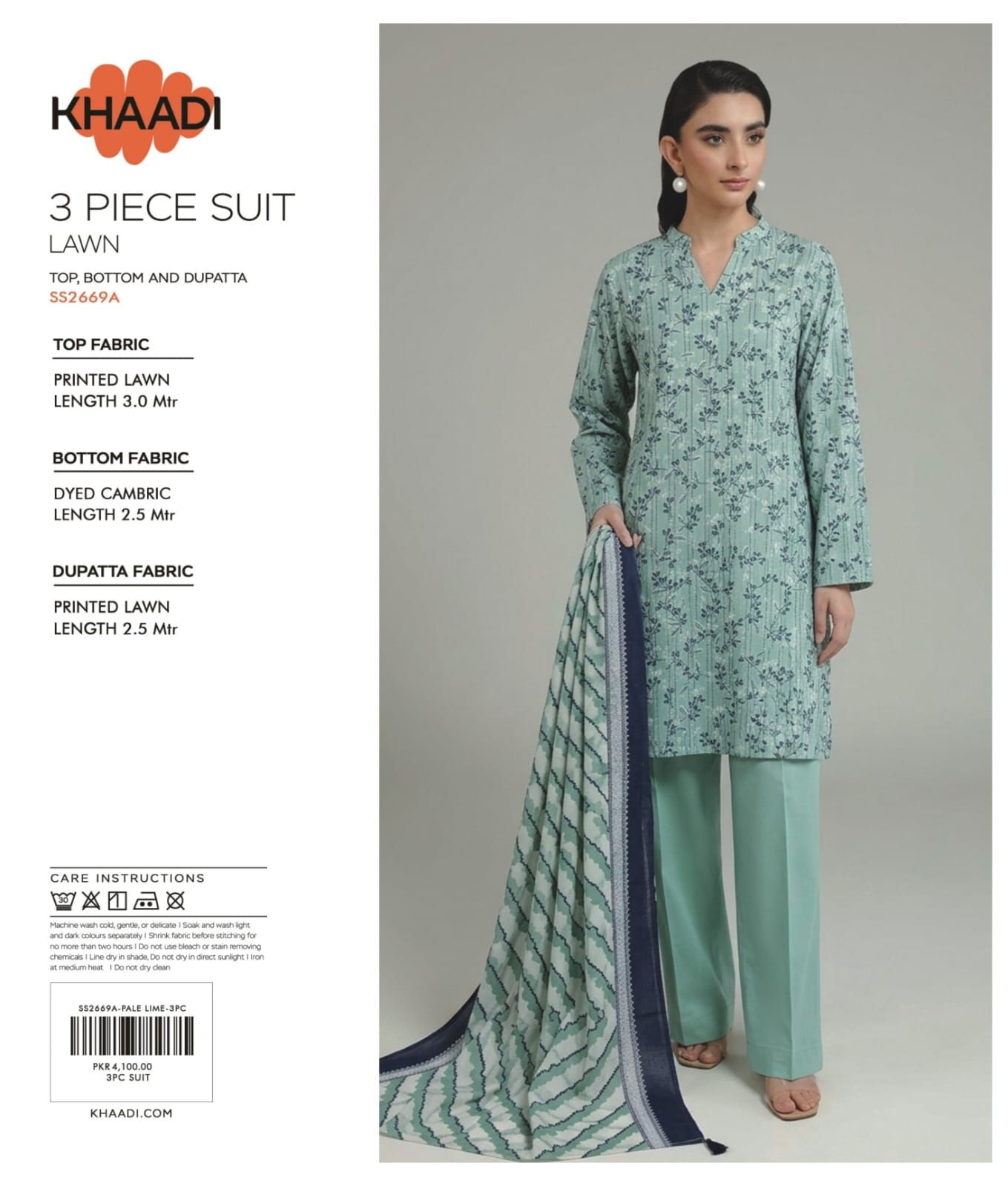 Khaadi Vol 08 3 Peices Digital Printed Lawn 10 Pcs Set