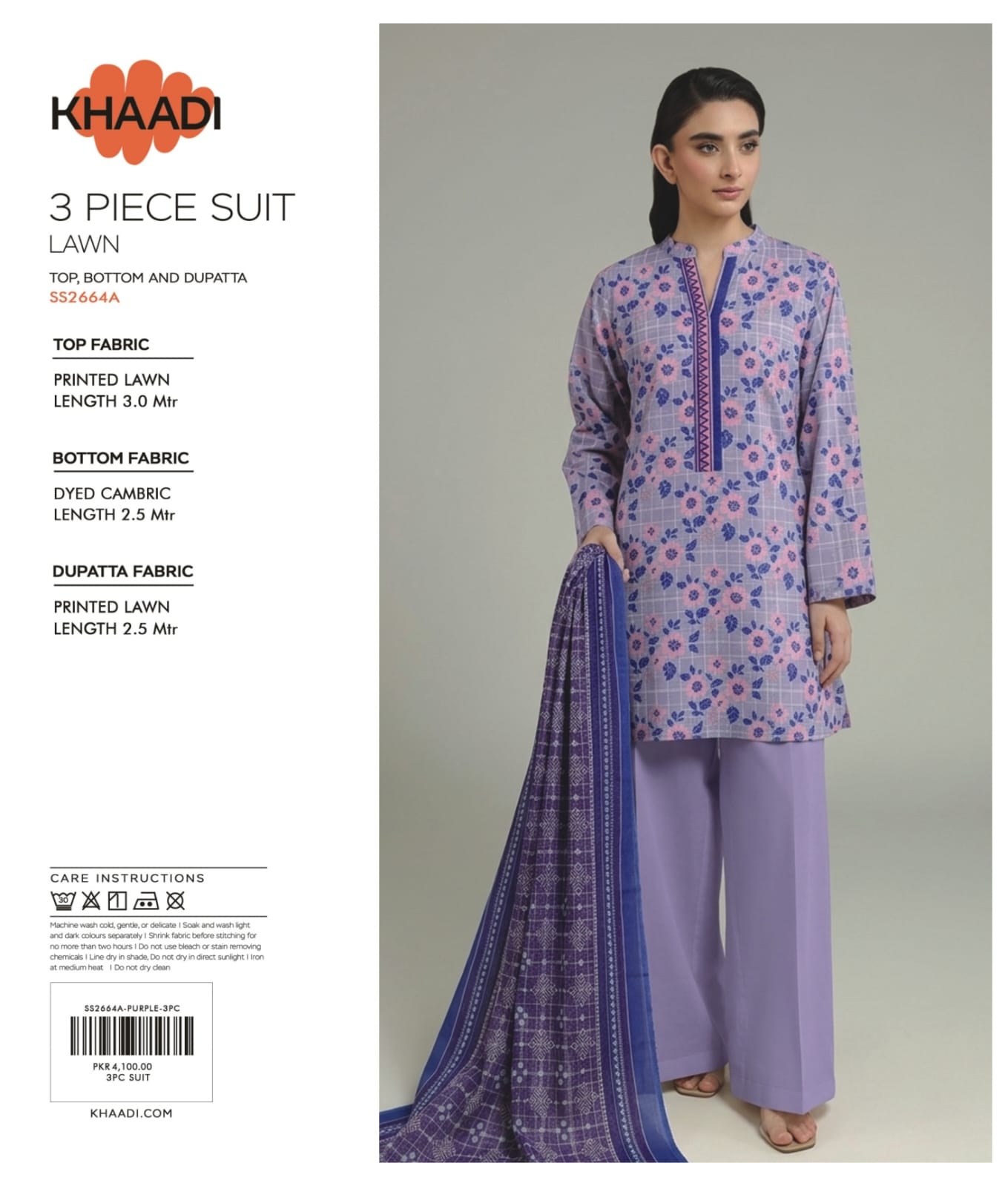 Khaadi Vol 08 3 Peices Digital Printed Lawn 10 Pcs Set