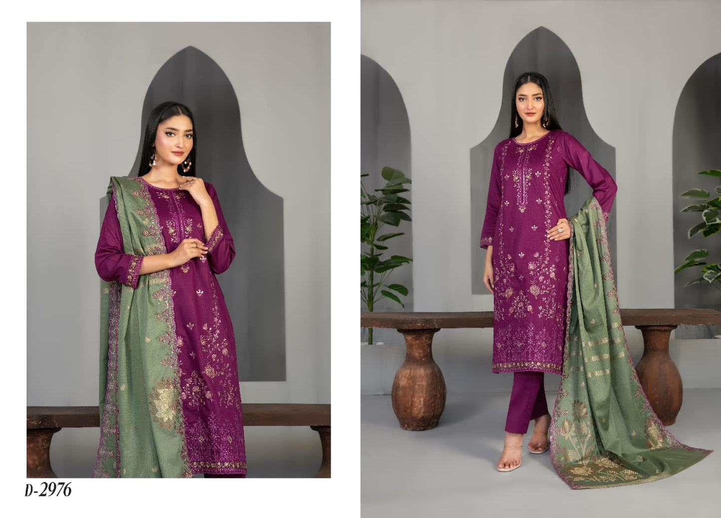 New Efza y SHahid Tawakkal 3 Peices Embroidered Lawn 08 Pcs Set
