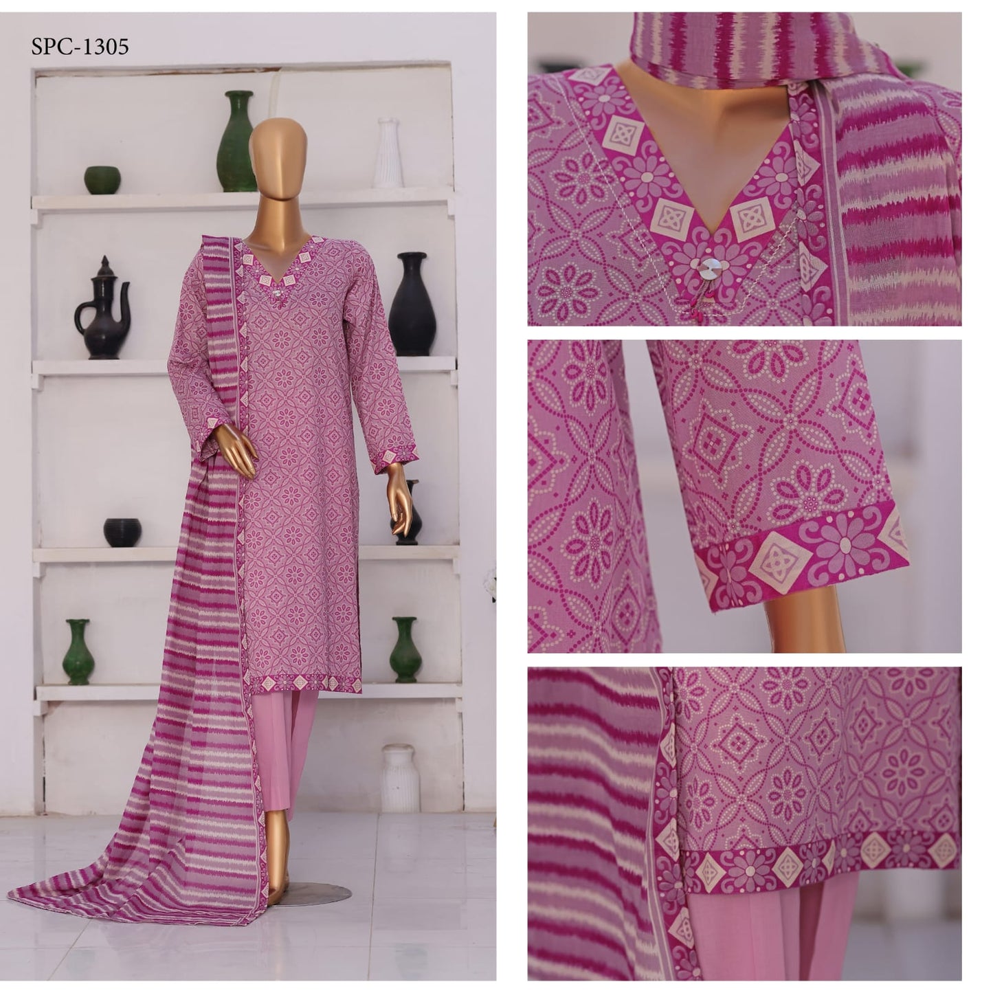 Summer Shades By HZ 3 Peices Printed Lawn 20 Pcs Set