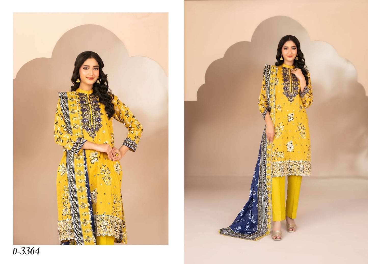 OHANA By Shahid Tawakkal  3 Peices Digital Printed With Embroidered Lawn 08 Pcs Set